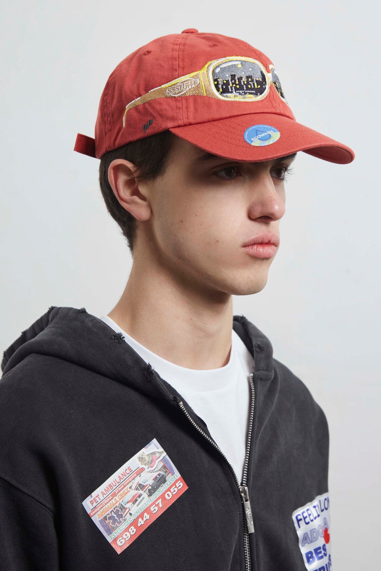 I Wear Glasses Cap Red