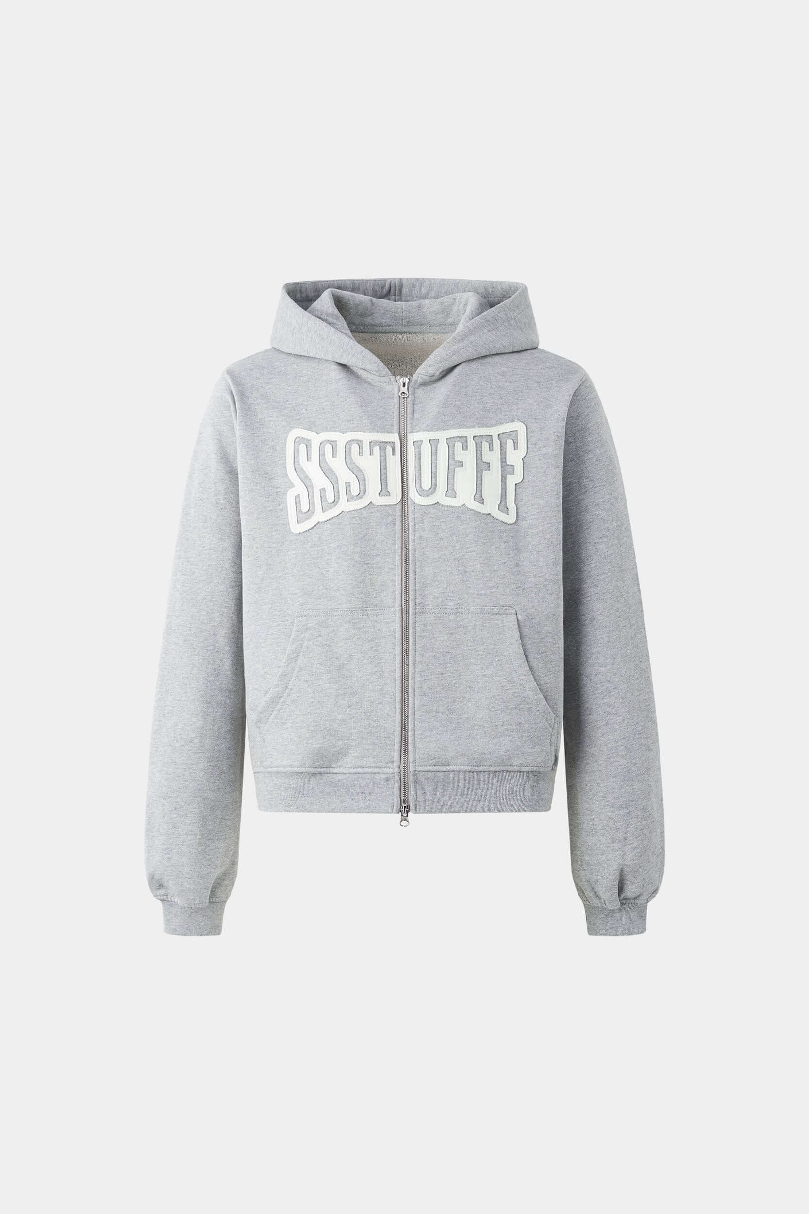 UV Embroidery Zip Up | UV-Reactive French Terry Hoodie with Two