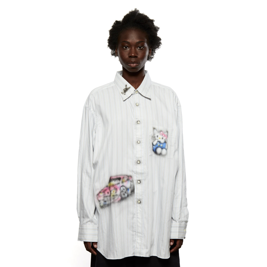 Airbrushed Shirt White LSF02