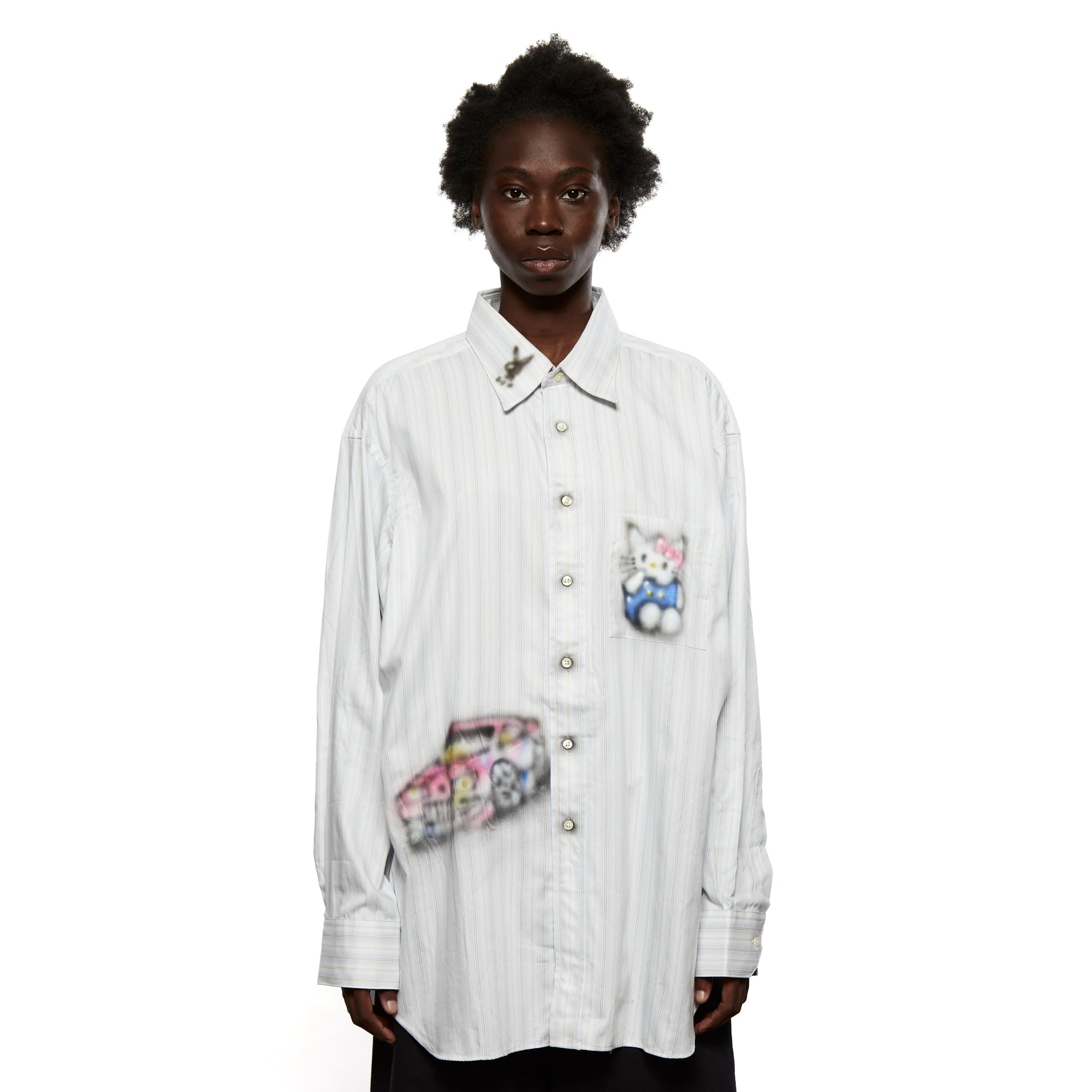 Airbrushed Shirt White LSF02