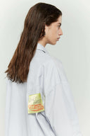 Detachable Sleeves Tie Shirt