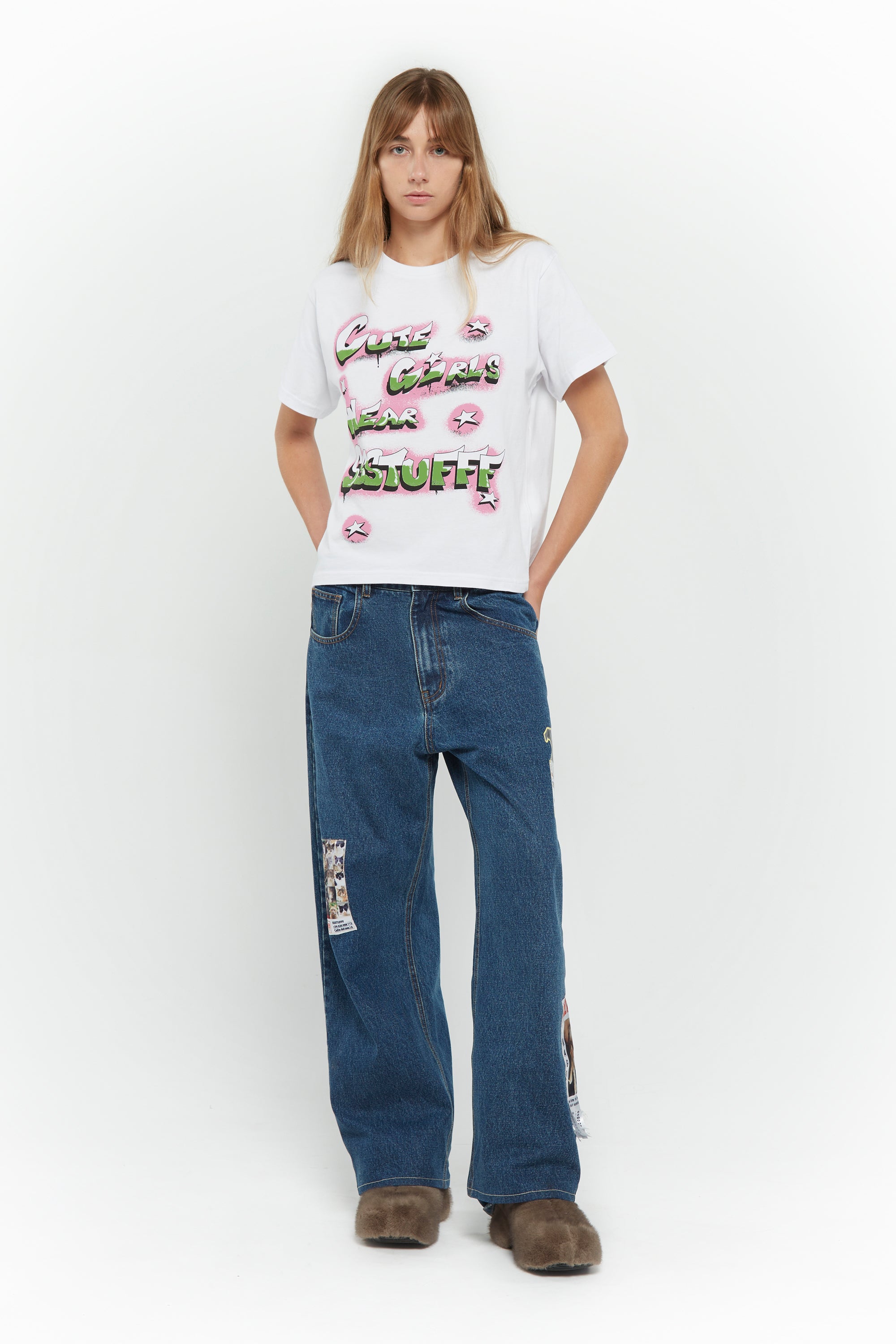 Cute Girls Cropped Tee