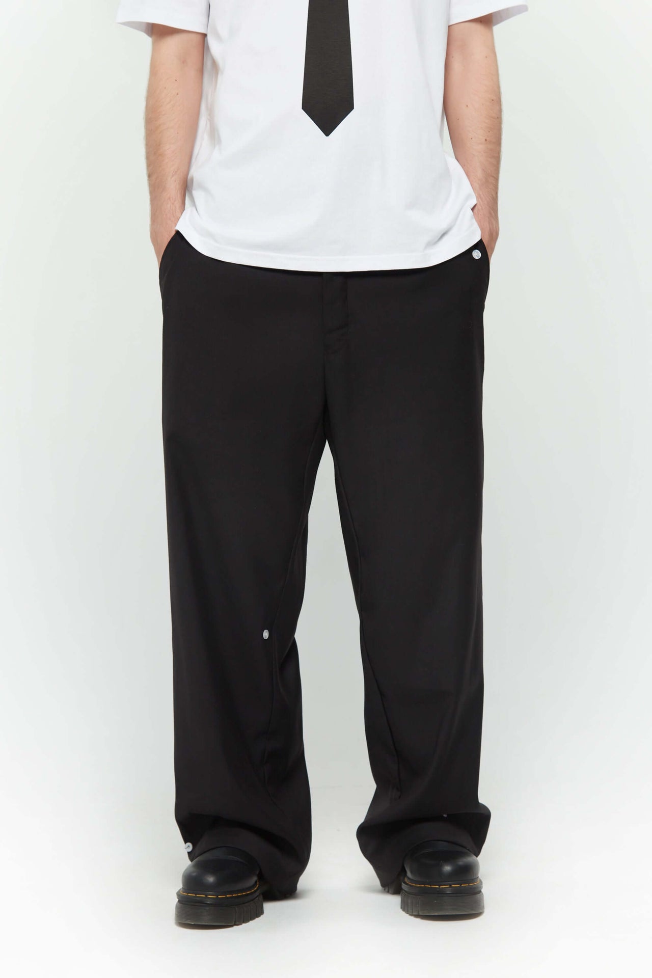 Button Twill Trousers