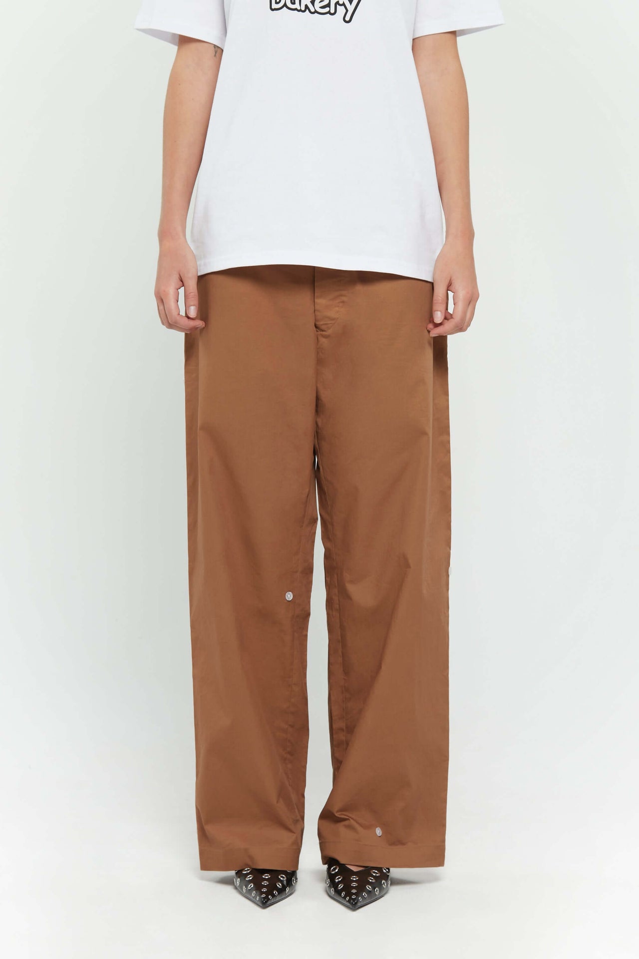 Button Twill Trousers