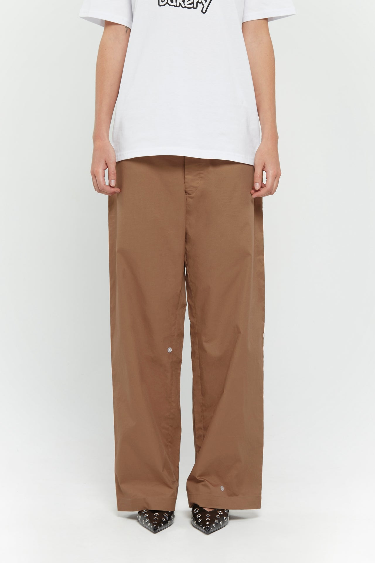 Button Twill Trousers