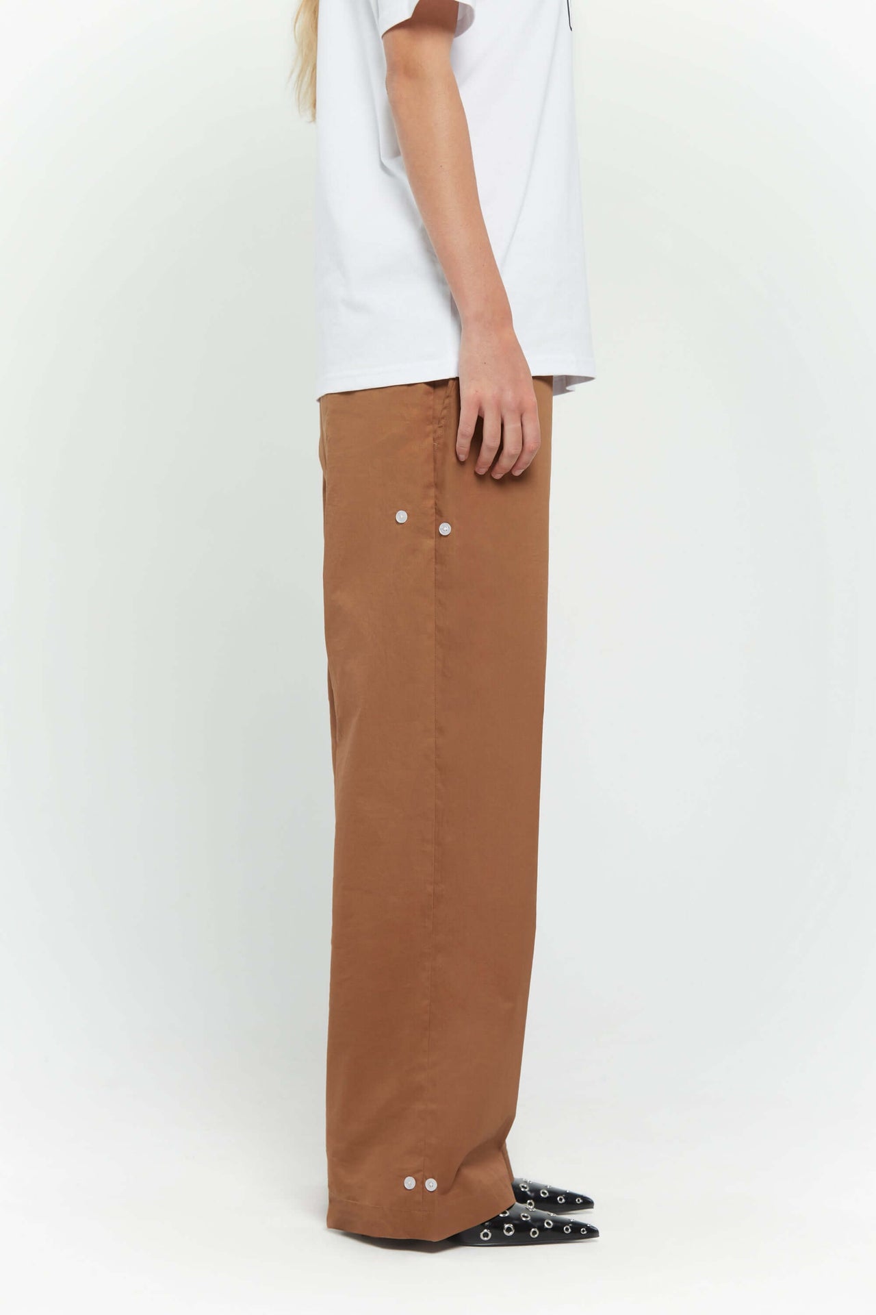 Button Twill Trousers