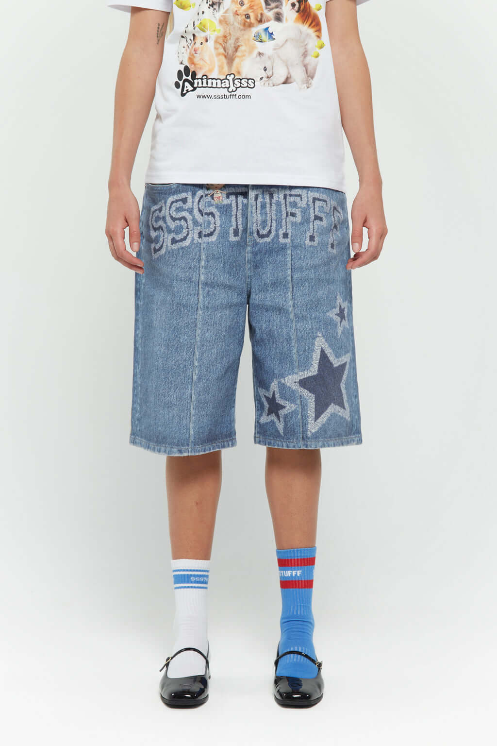 So Many Elements Denim Shorts