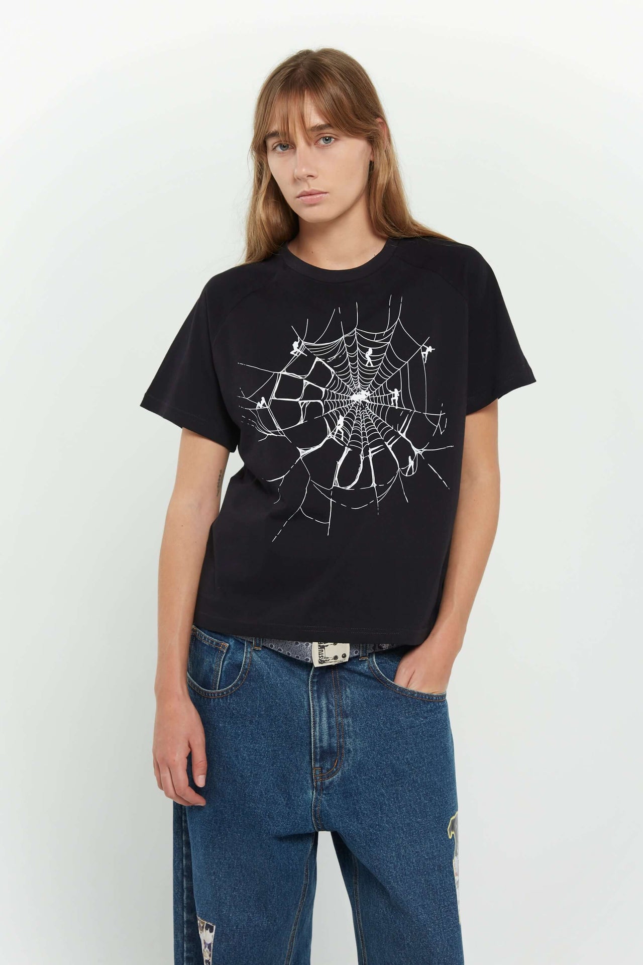 Spider Raglan Cropped Tee