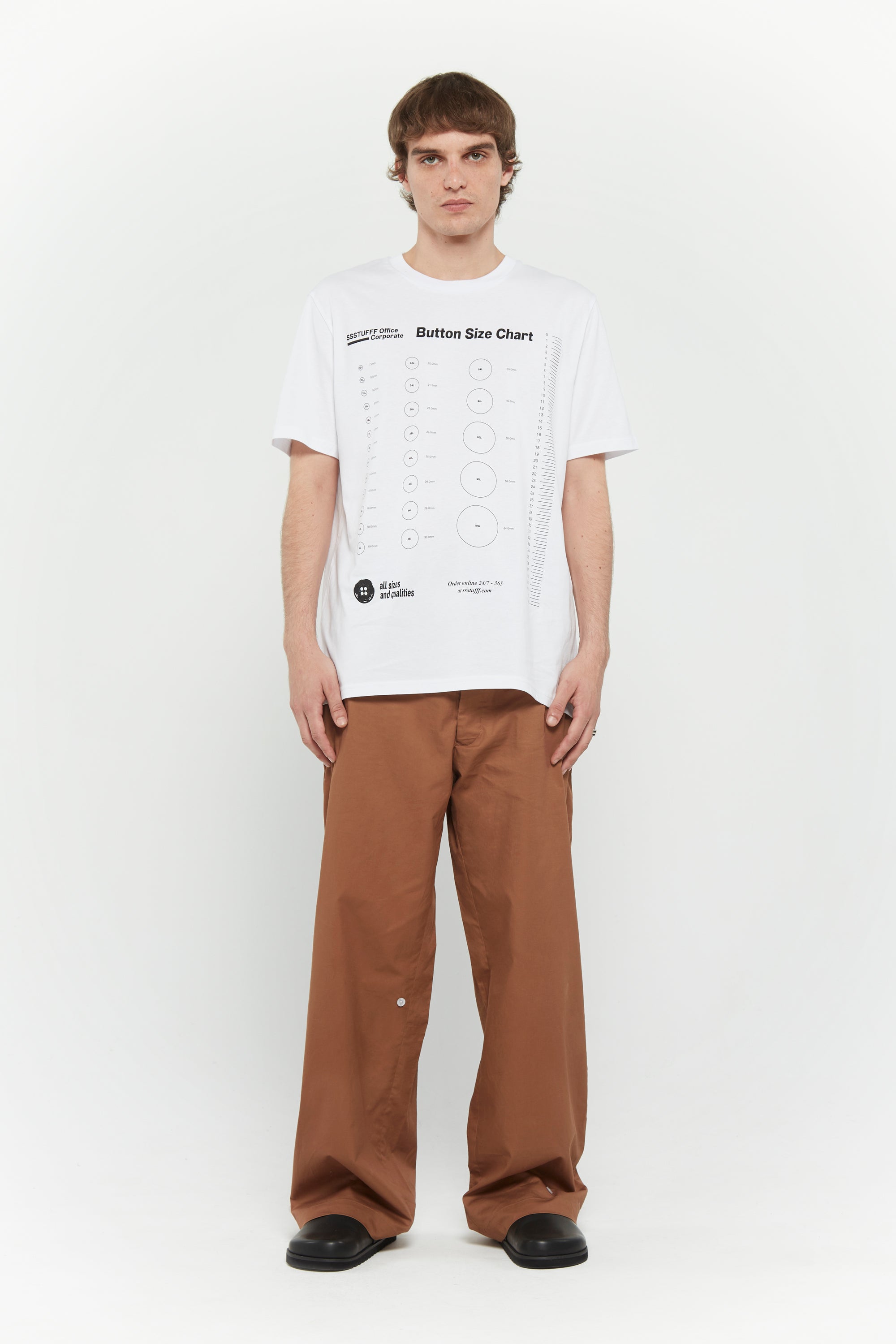 Button Size Chart Tee
