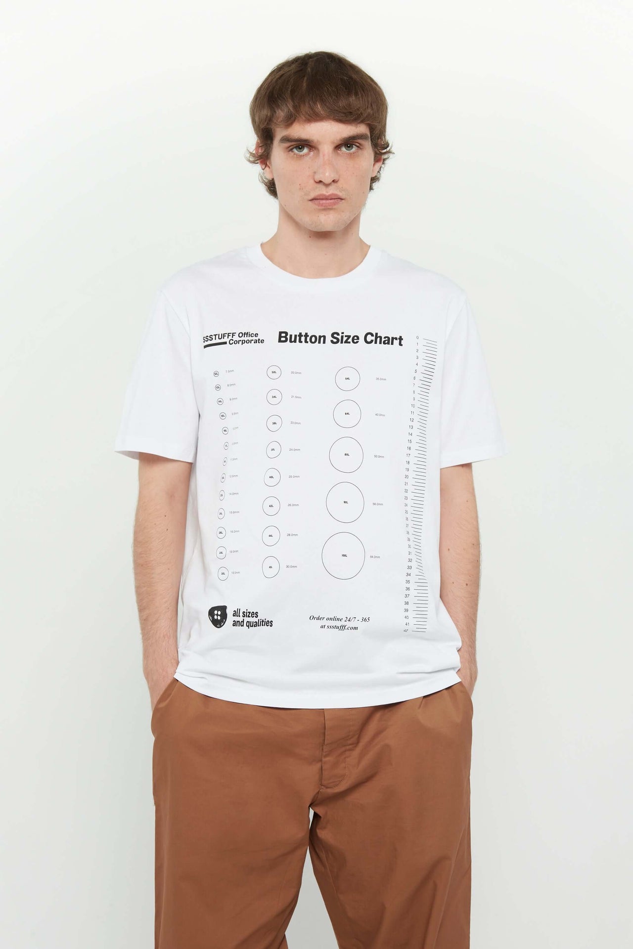 Button Size Chart Tee