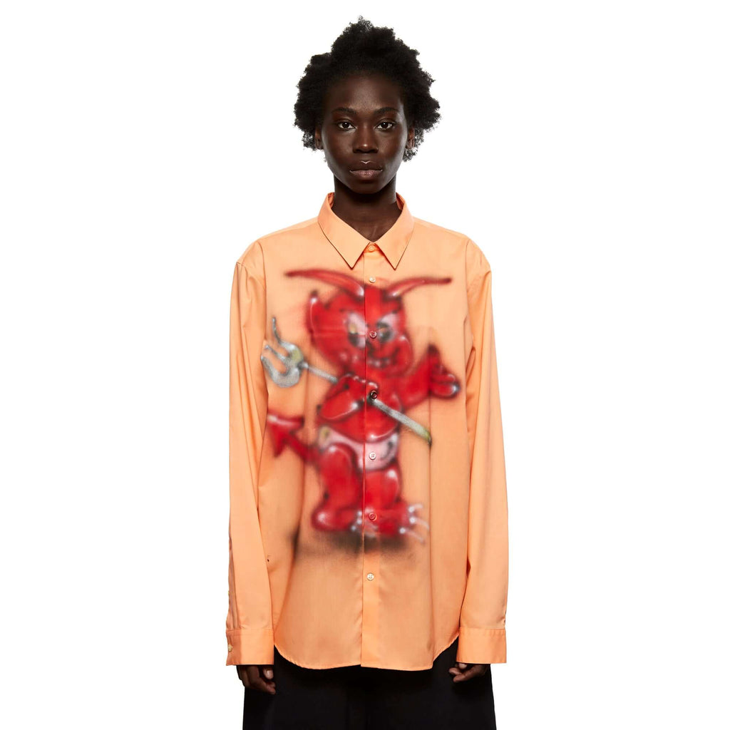 Airbrushed Shirt Orange LSF06