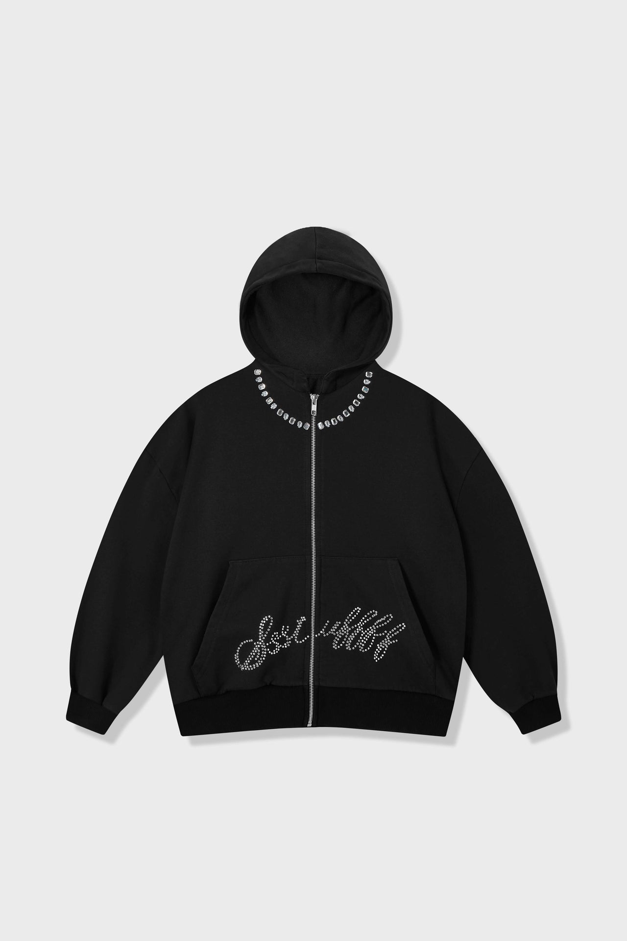 Swarovski Logo Cropped Zip-Up