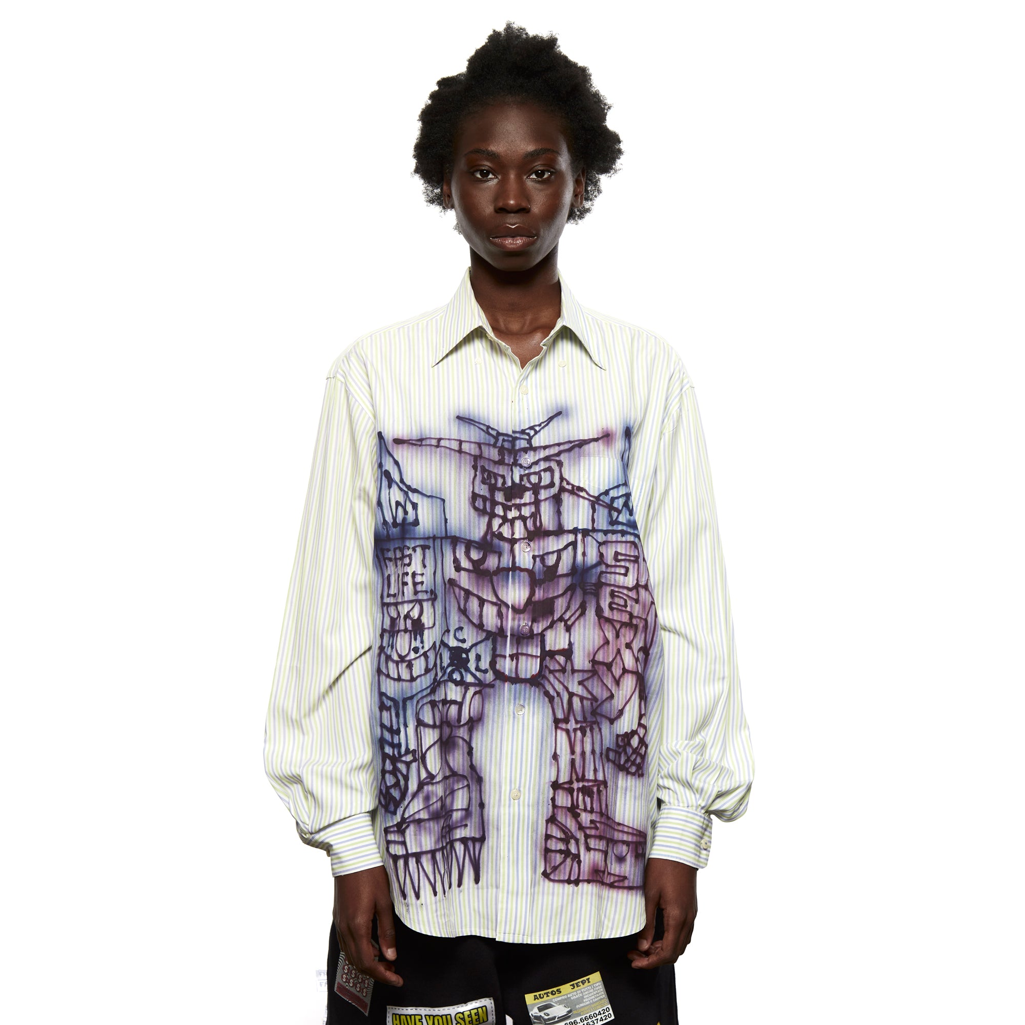Airbrushed Shirt White LSF07