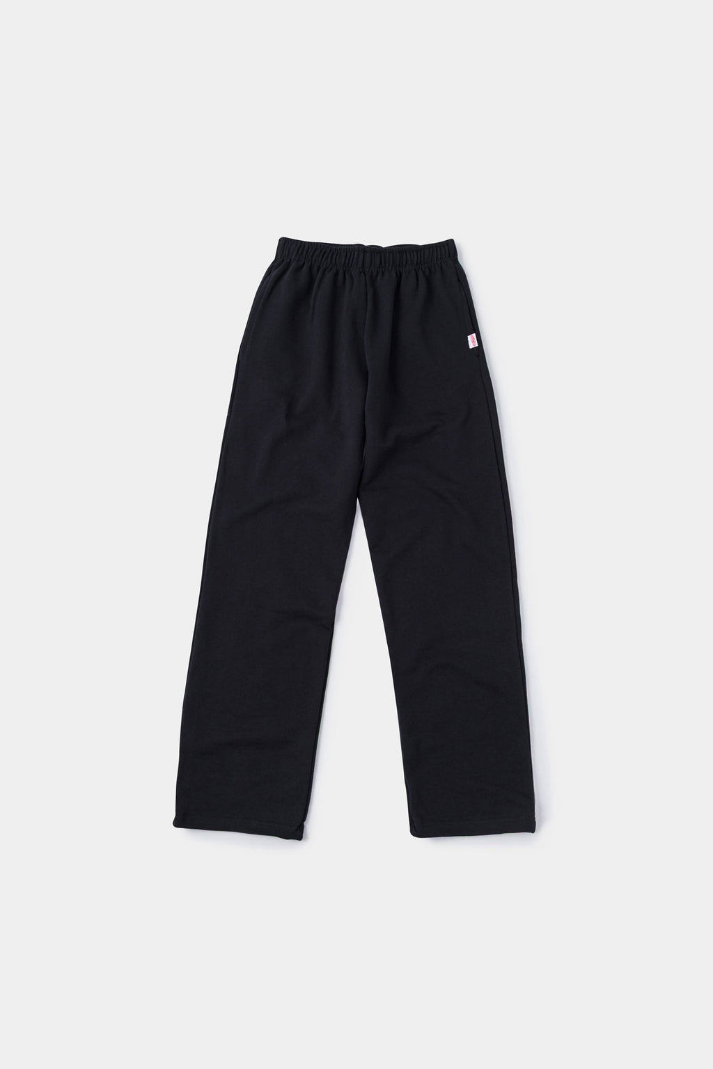 Black sweatpants with mini logo detail and drawstring waist
