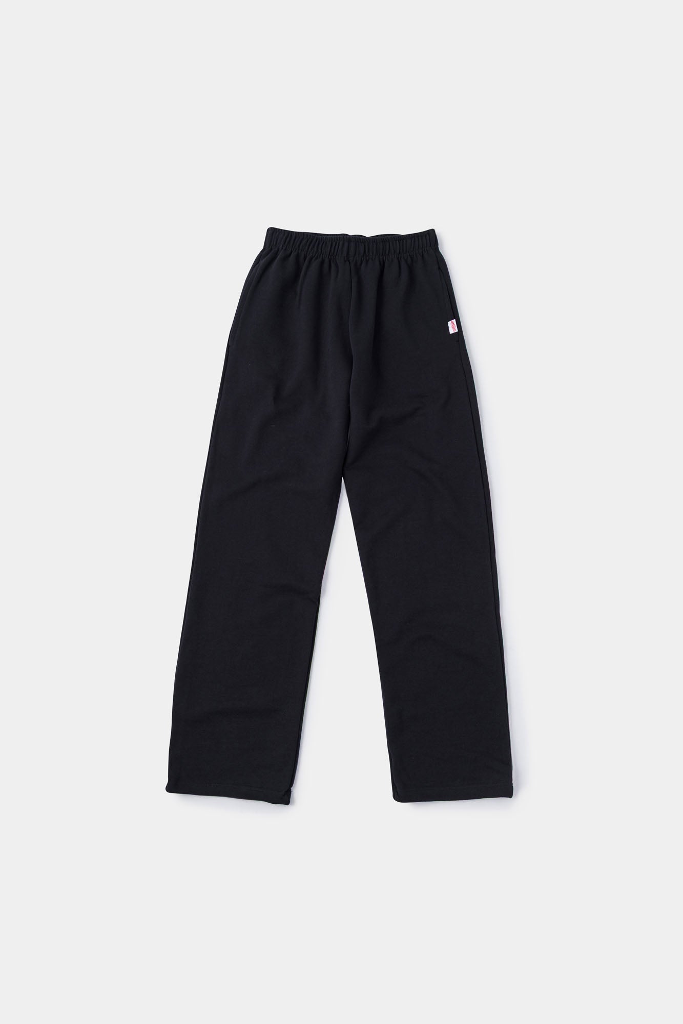 Black sweatpants with mini logo detail and drawstring waist