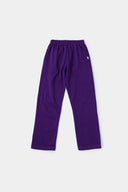 Purple sweatpants with mini logo detail and drawstring waist