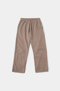 Taupe sweatpants with mini logo detail and drawstring waist
