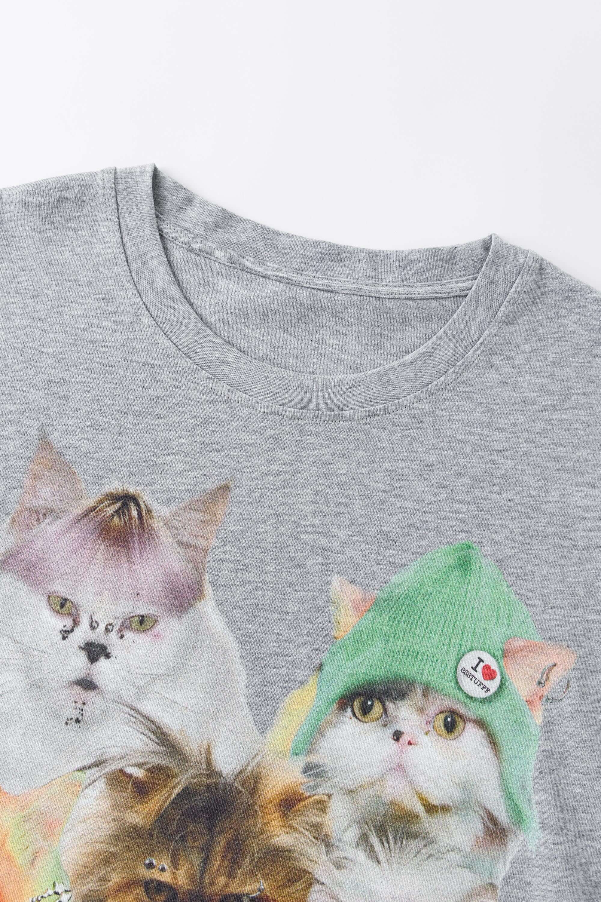 【受注限定】fact POP PUNK CAT Tee Lサイズ Punk Cats Tee | Oversized Punk Cat Graphic T-Shirt – SSSTUFFF
