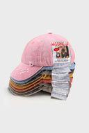 Various colors cotton caps with missing cat jacquard patch and handcrafted cat scratches and footprints