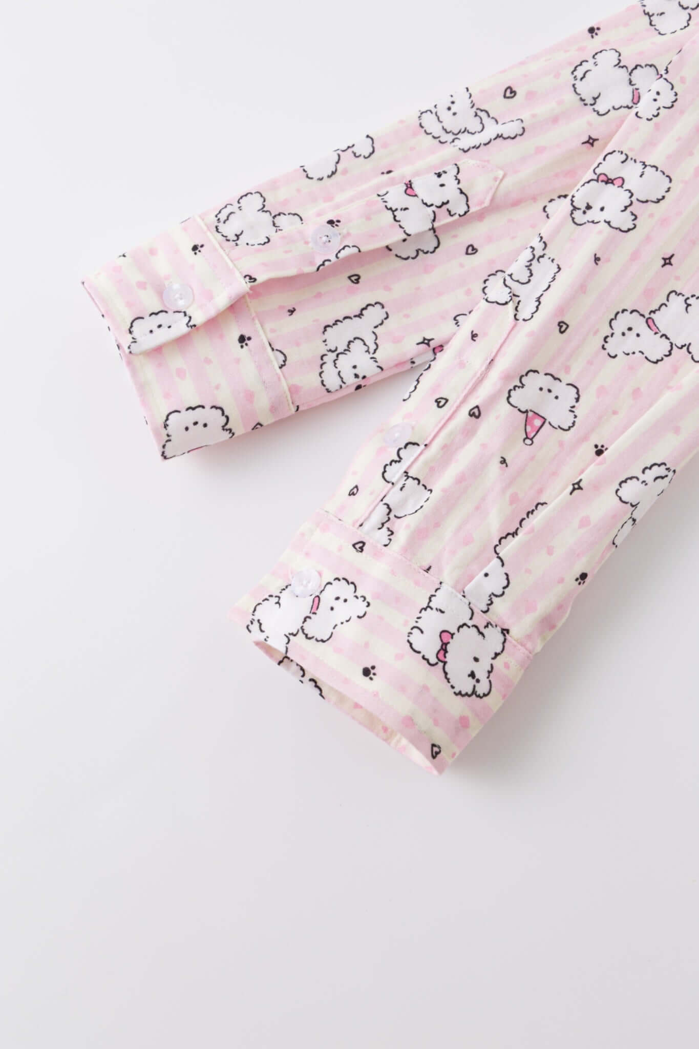 Baby pink mini bag with cartoon  dogs pattern
