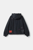 Indigo denim Jacket with embroidery ssstufff logo.
