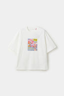 White t-shirt with a coupon 10% discount graphic 
