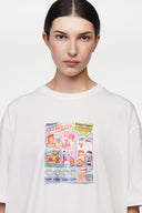 White t-shirt with a coupon 10% discount graphic 
