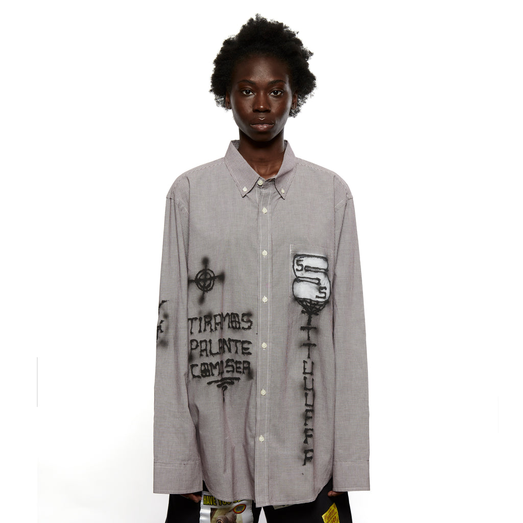 Airbrushed Shirt Grey LSF16