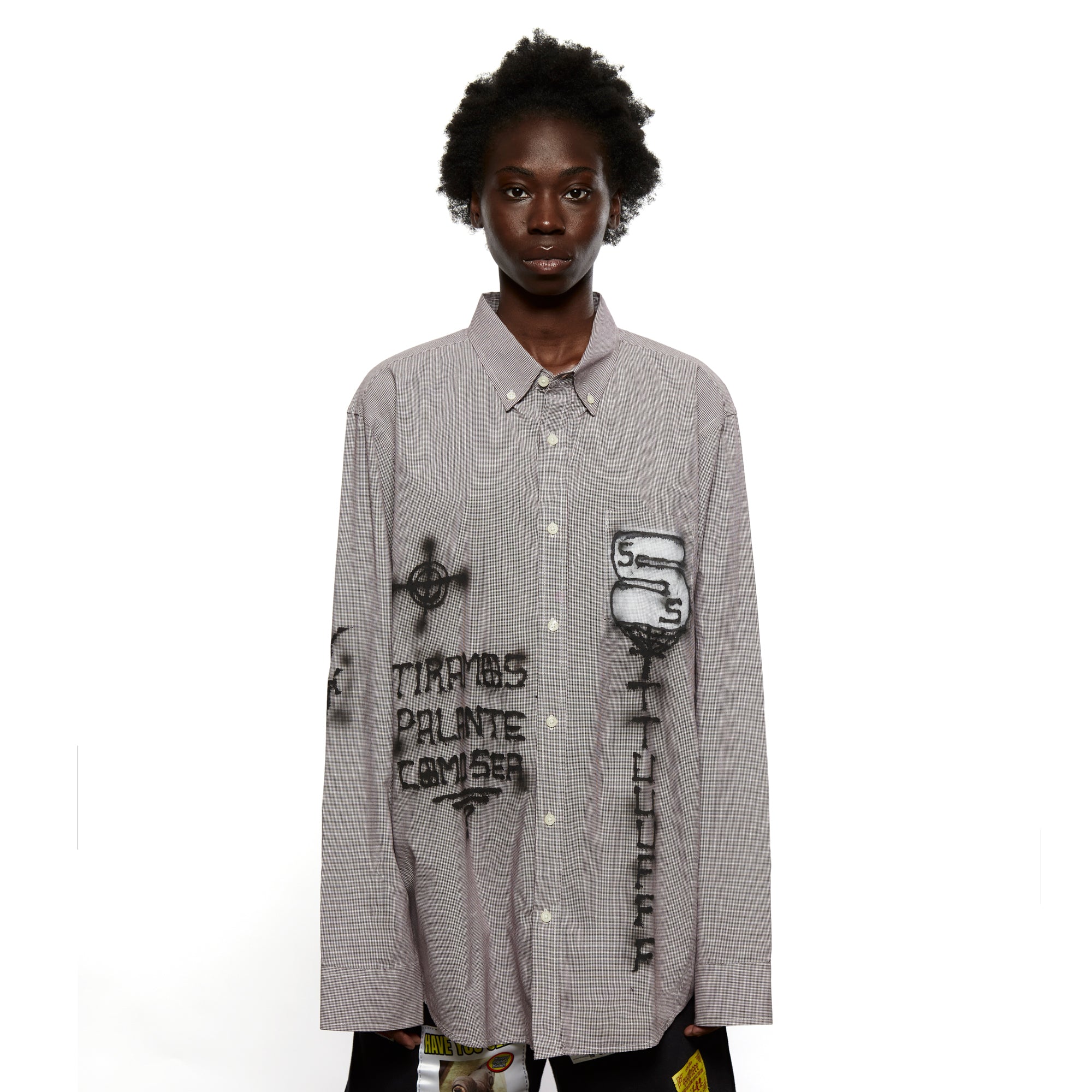 Airbrushed Shirt Grey LSF16