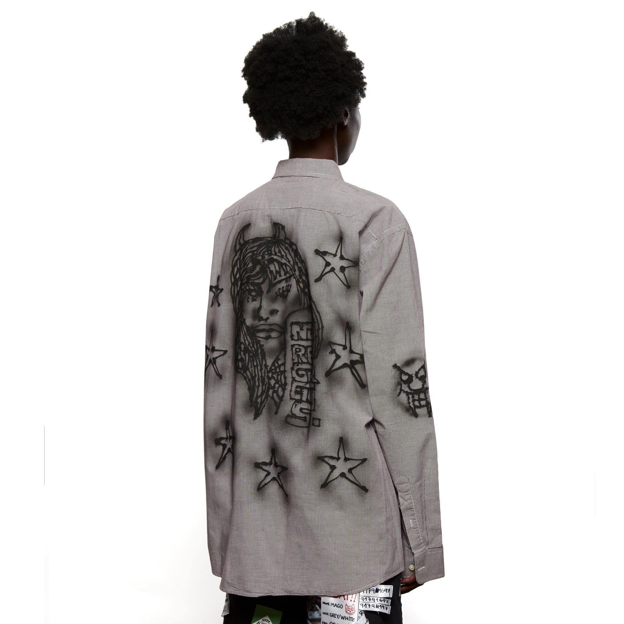 Airbrushed Shirt Grey LSF16