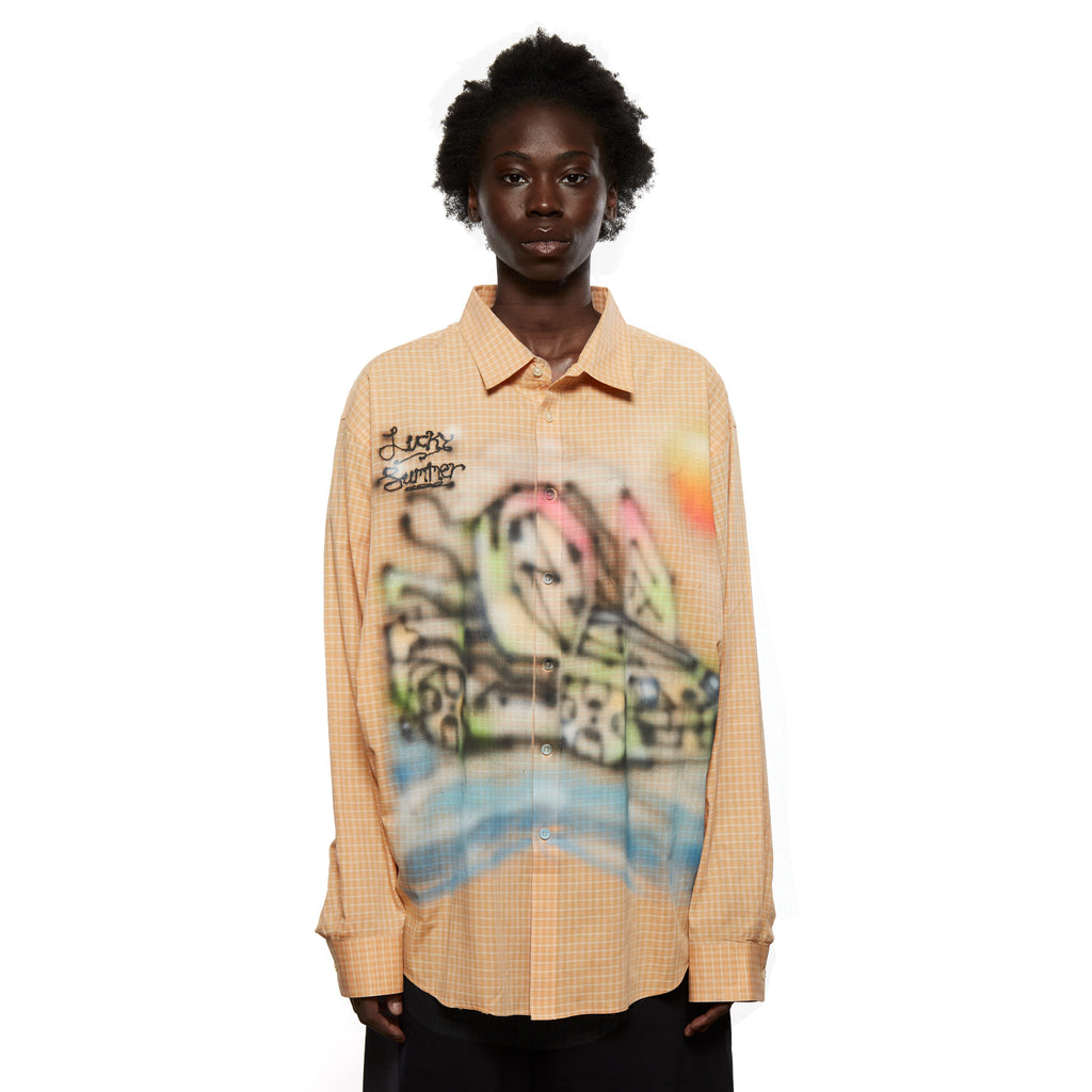 Airbrushed Shirt Orange LSF21