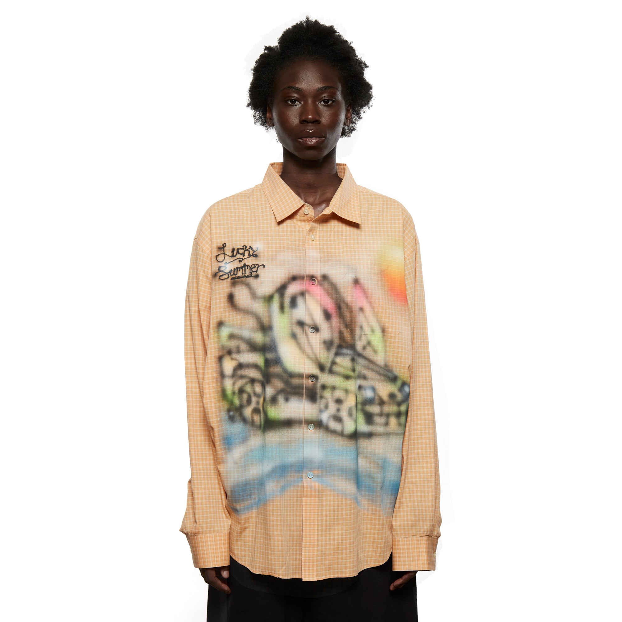 Airbrushed Shirt Orange LSF21