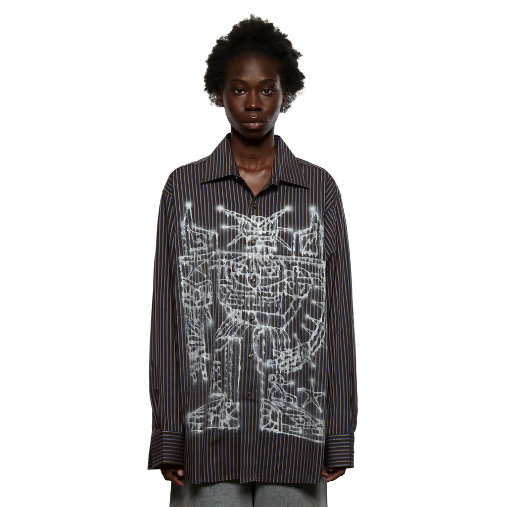 Airbrushed Shirt Black LSF23