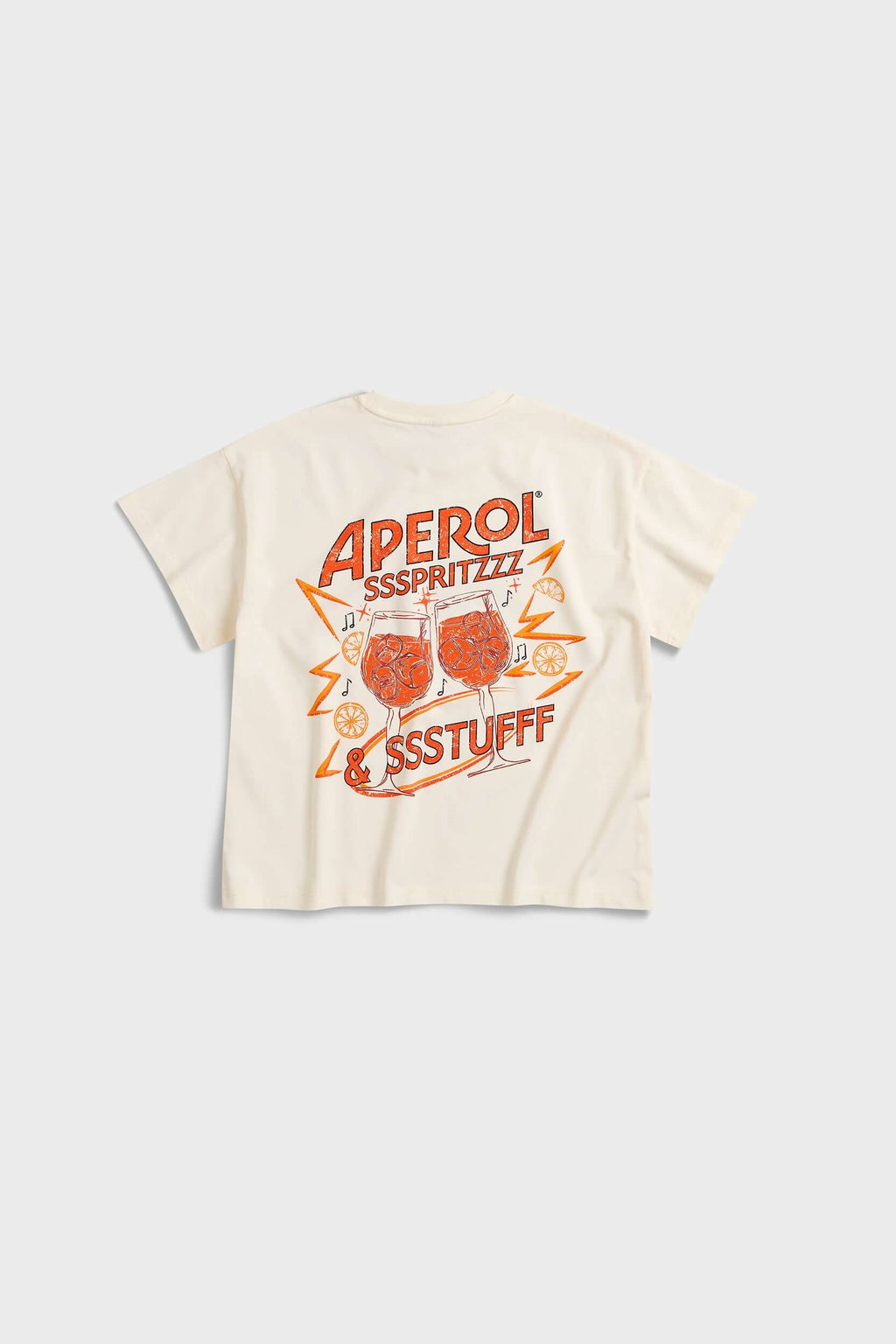 SSSTUFFF X APEROL UV Tee Cropped