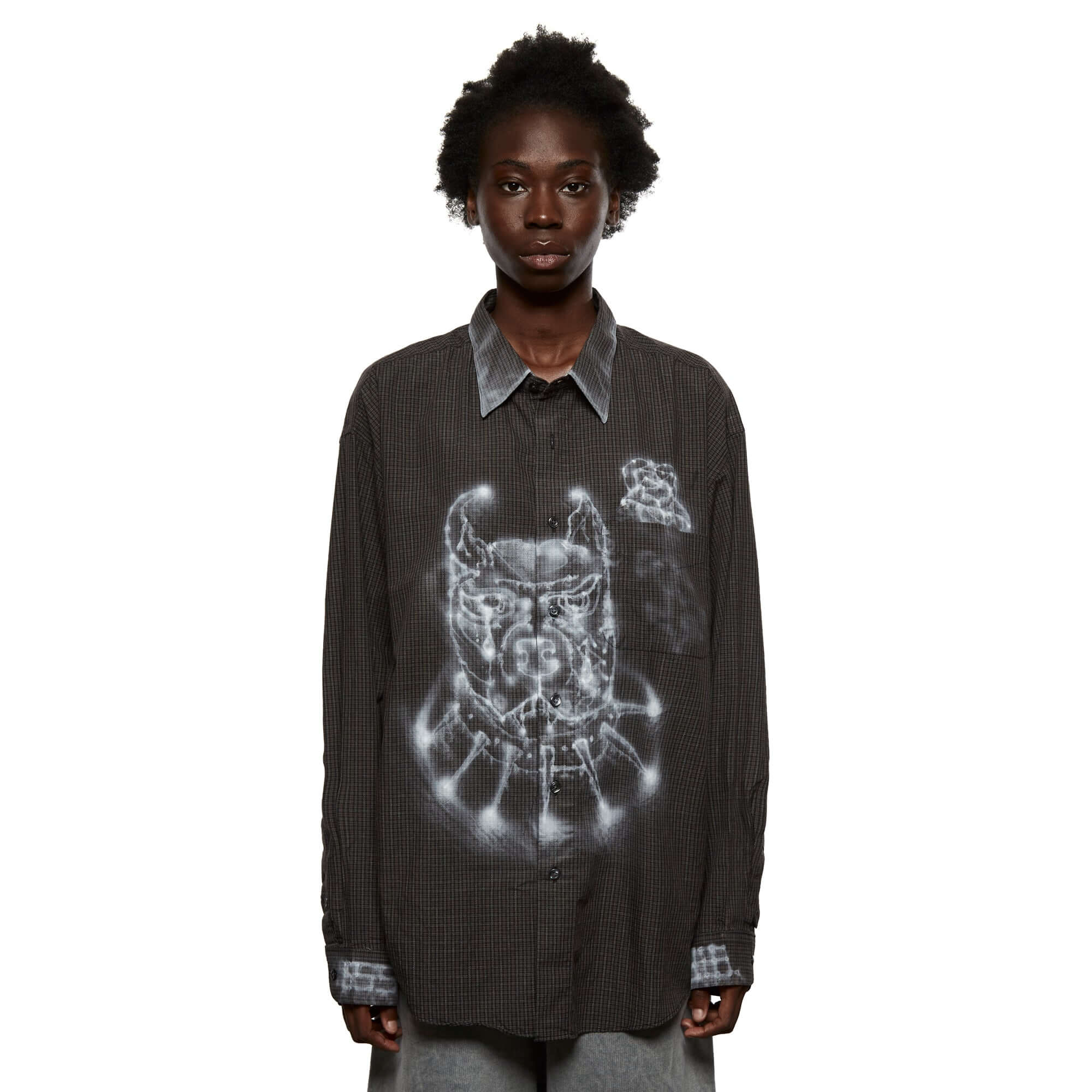 Airbrushed Shirt Black LSF27