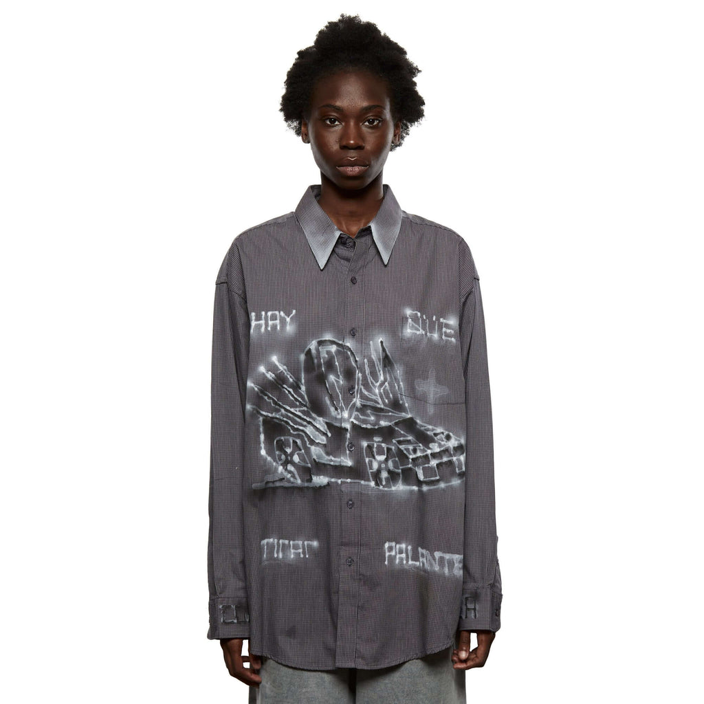Airbrushed Shirt Grey LSF28