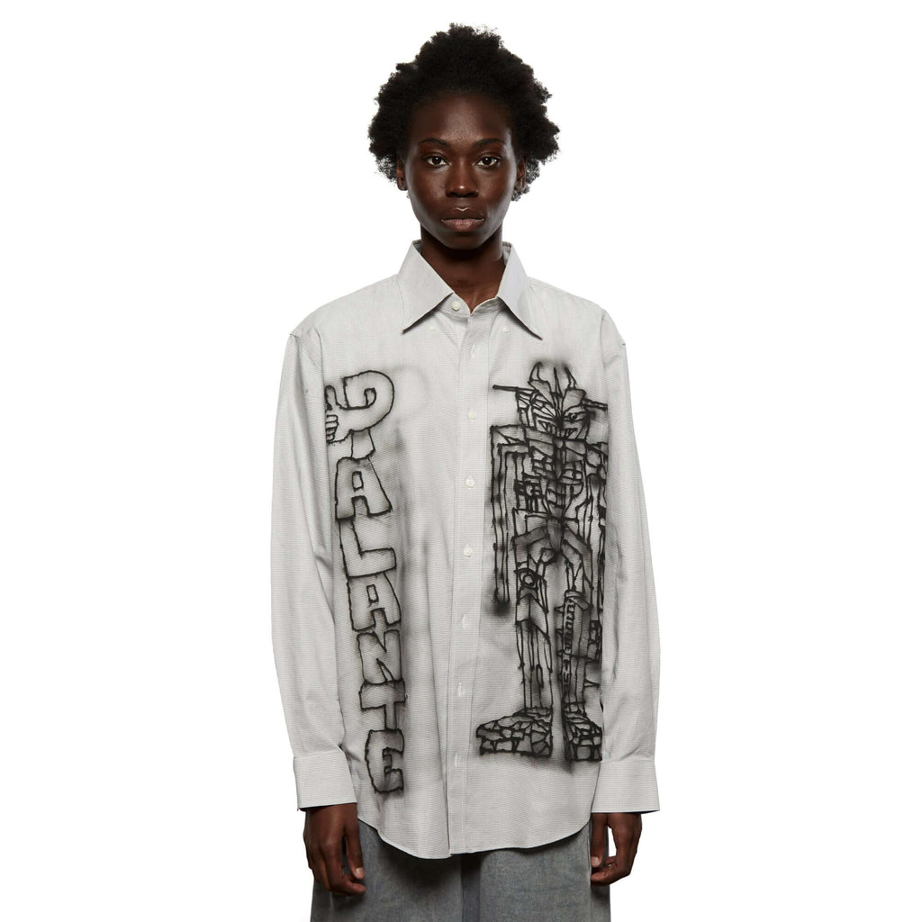Airbrushed Shirt White LSF29