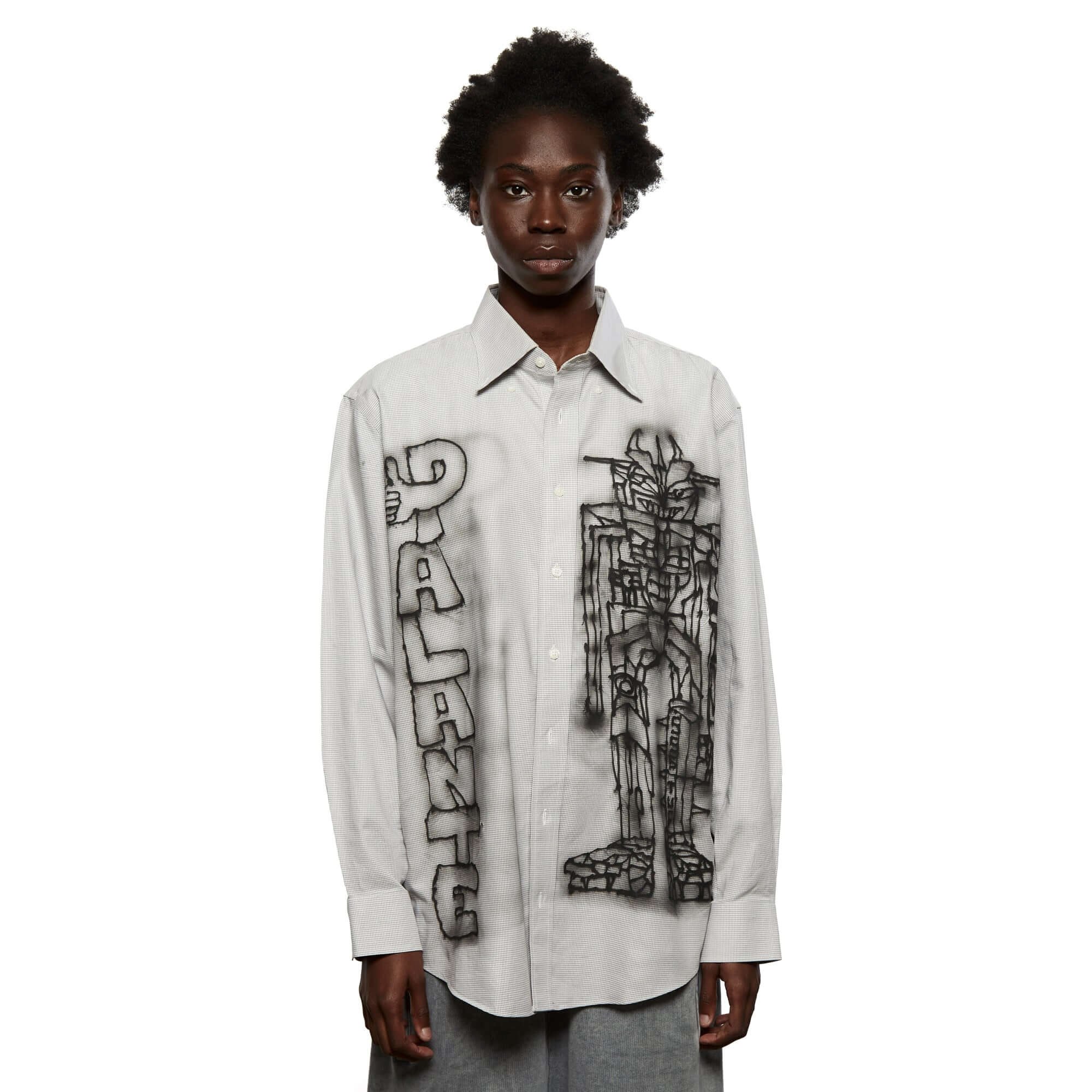 Airbrushed Shirt White LSF29