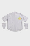 Detachable Sleeves Tie Shirt