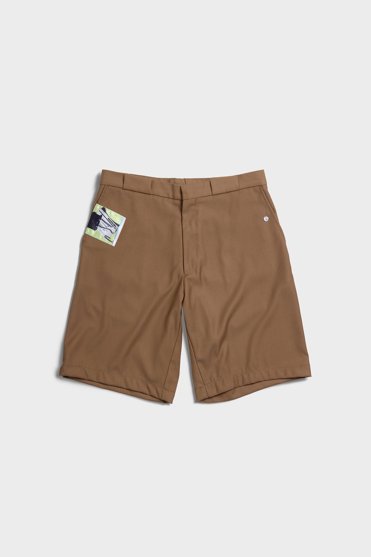 Button Twill Shorts