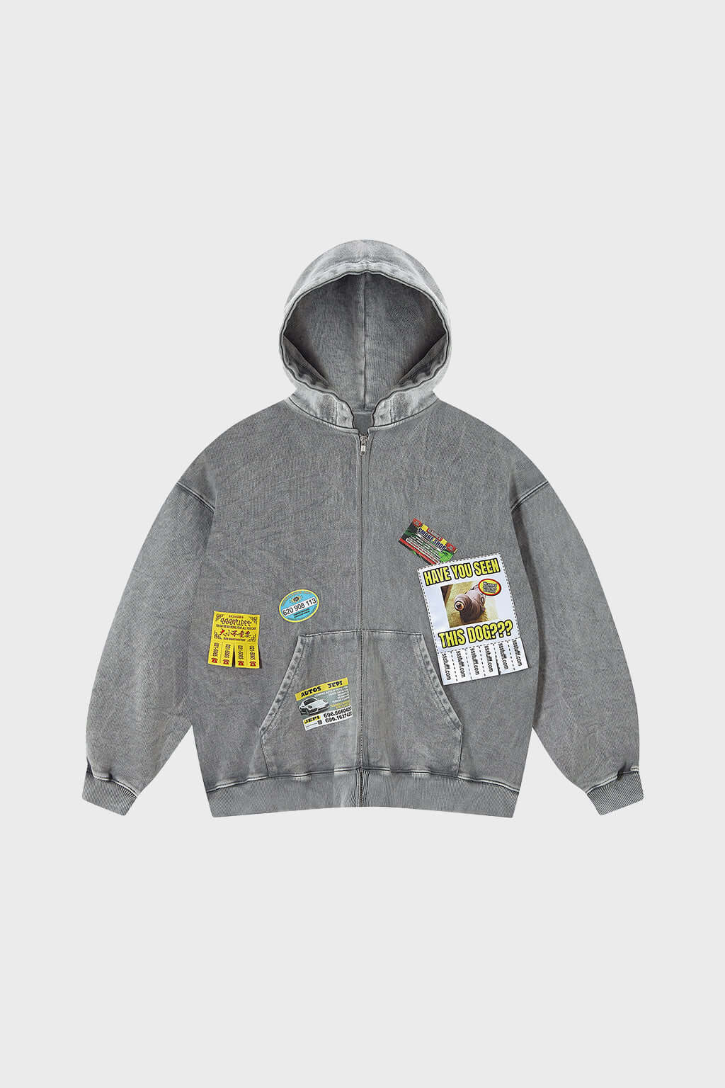 What A Mess Ads Zip-up Hoodie