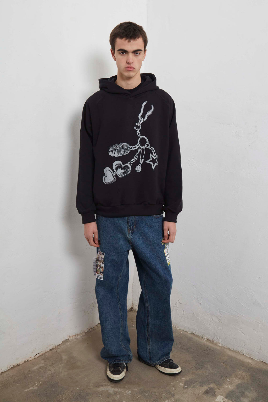 Raglan Chain Hoodie