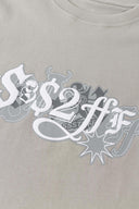 SSS2FFF Toro Tee beige cotton t-shirt with bull graphic