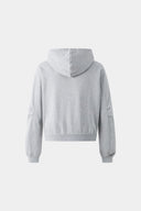 Gray hoodie with 'SSSTUFF' that changed color with UV light