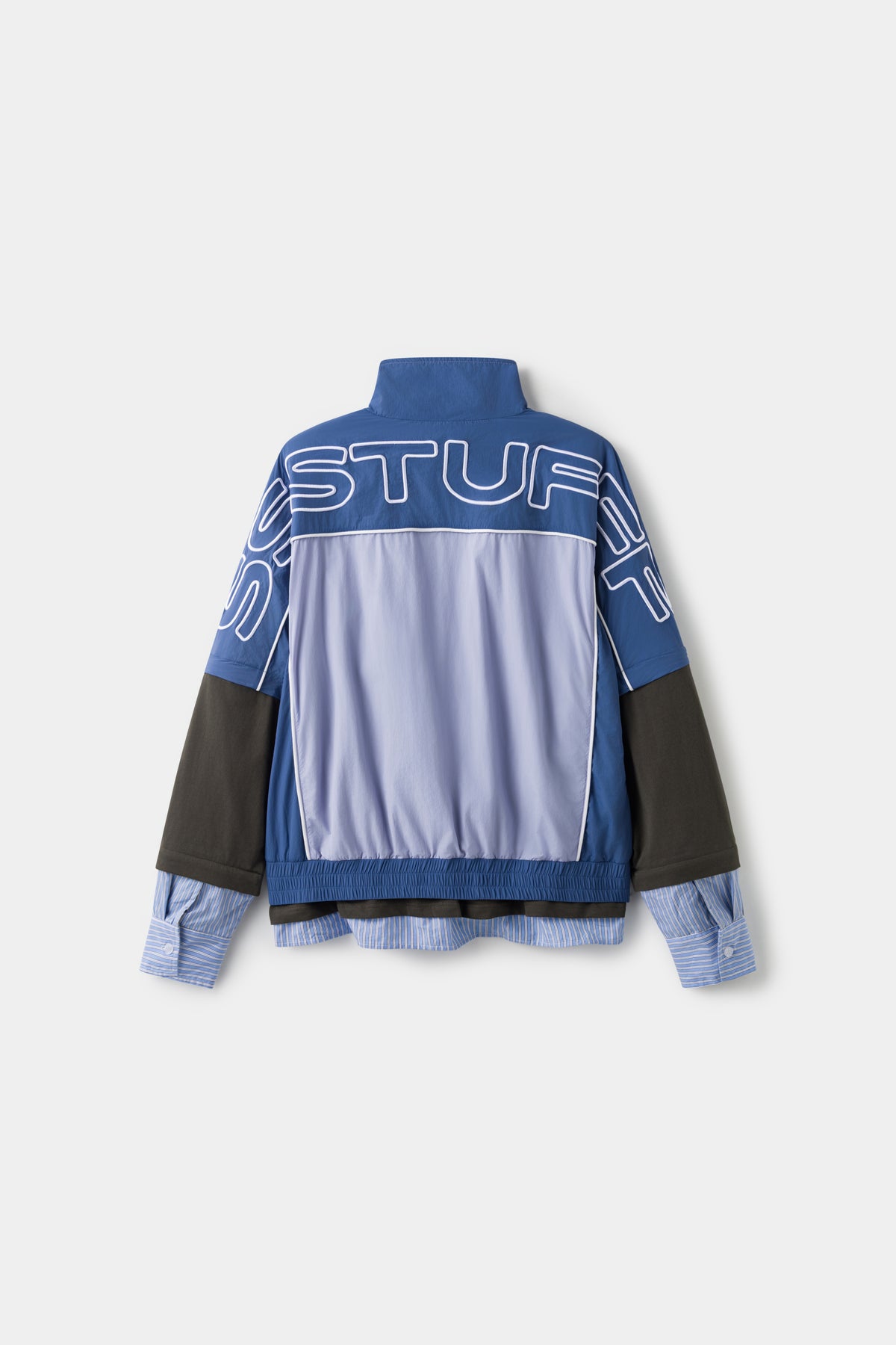 Back view with the SSSTUFFF outline lettering across the shoulders.