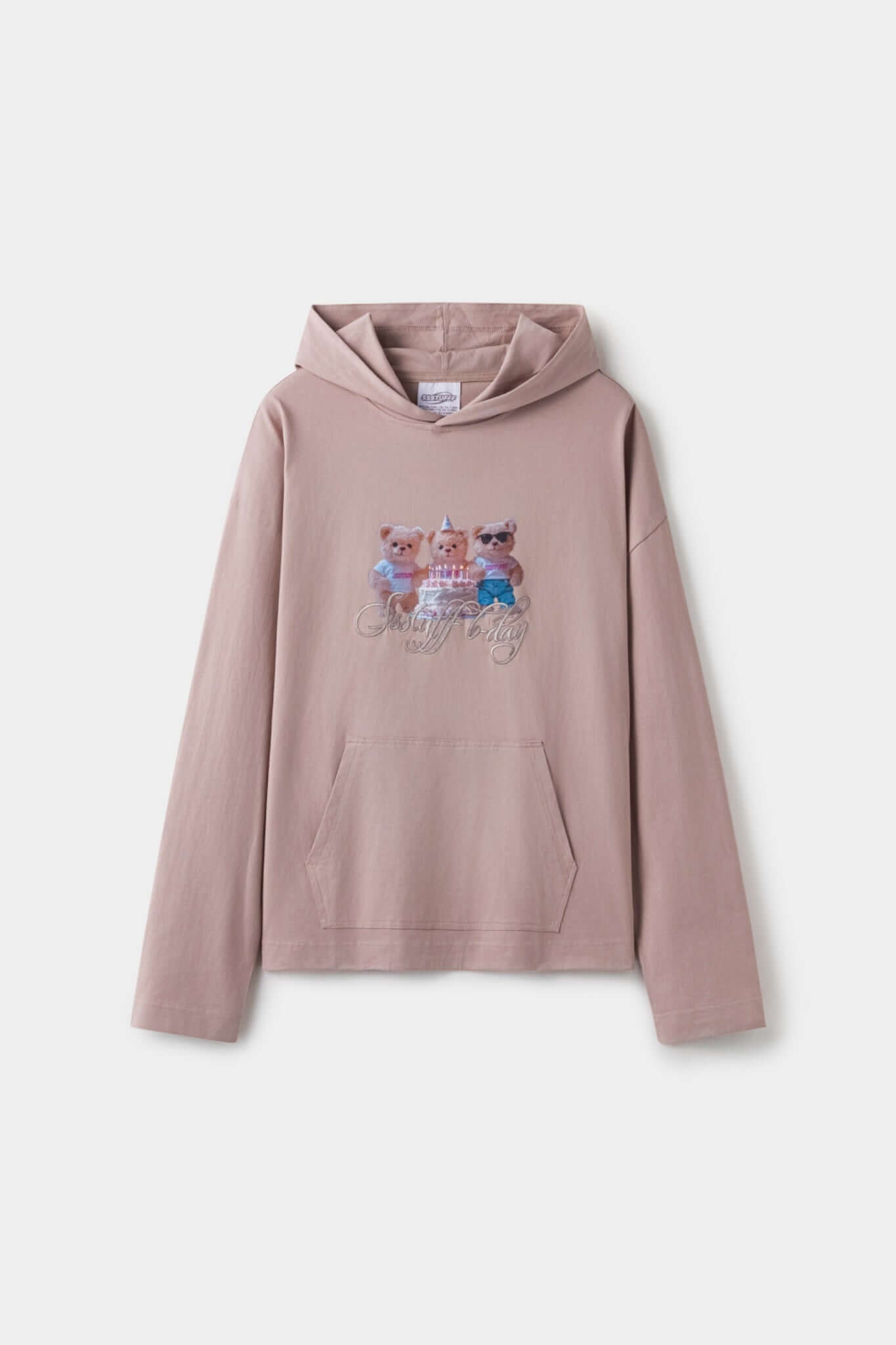 3 Bears Hooded LS Tee | Birthday Party Bear Long Sleeve Hoodie