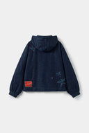 Starfff Embroidery Denim Zip Up Jacket