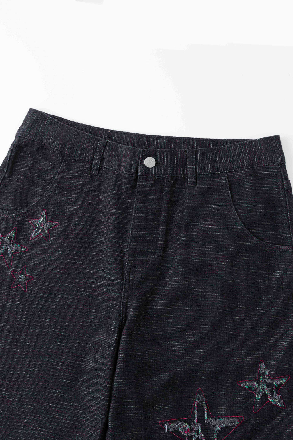 Starfff Embroidery Denim Shorts