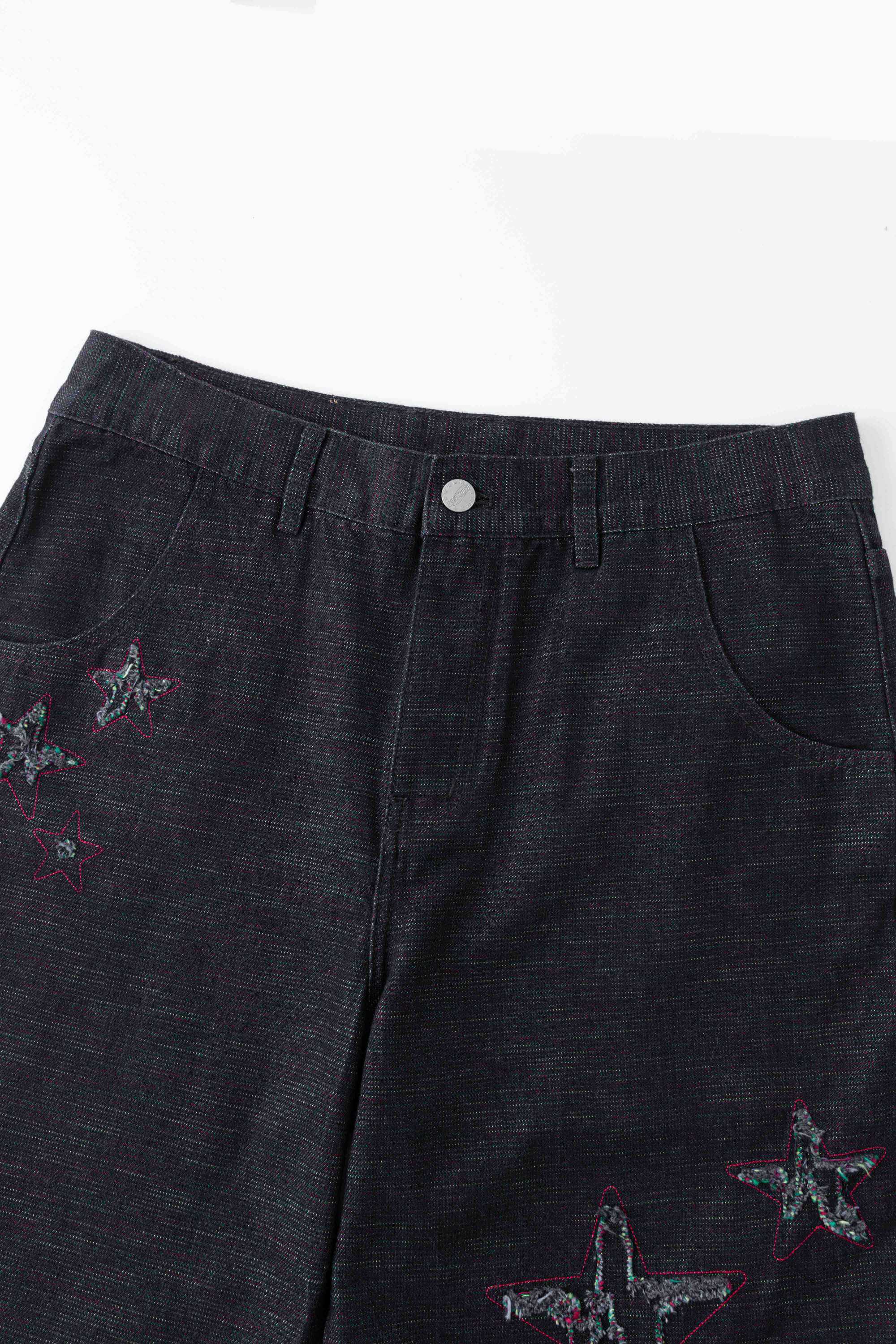Starfff Embroidery Denim Shorts