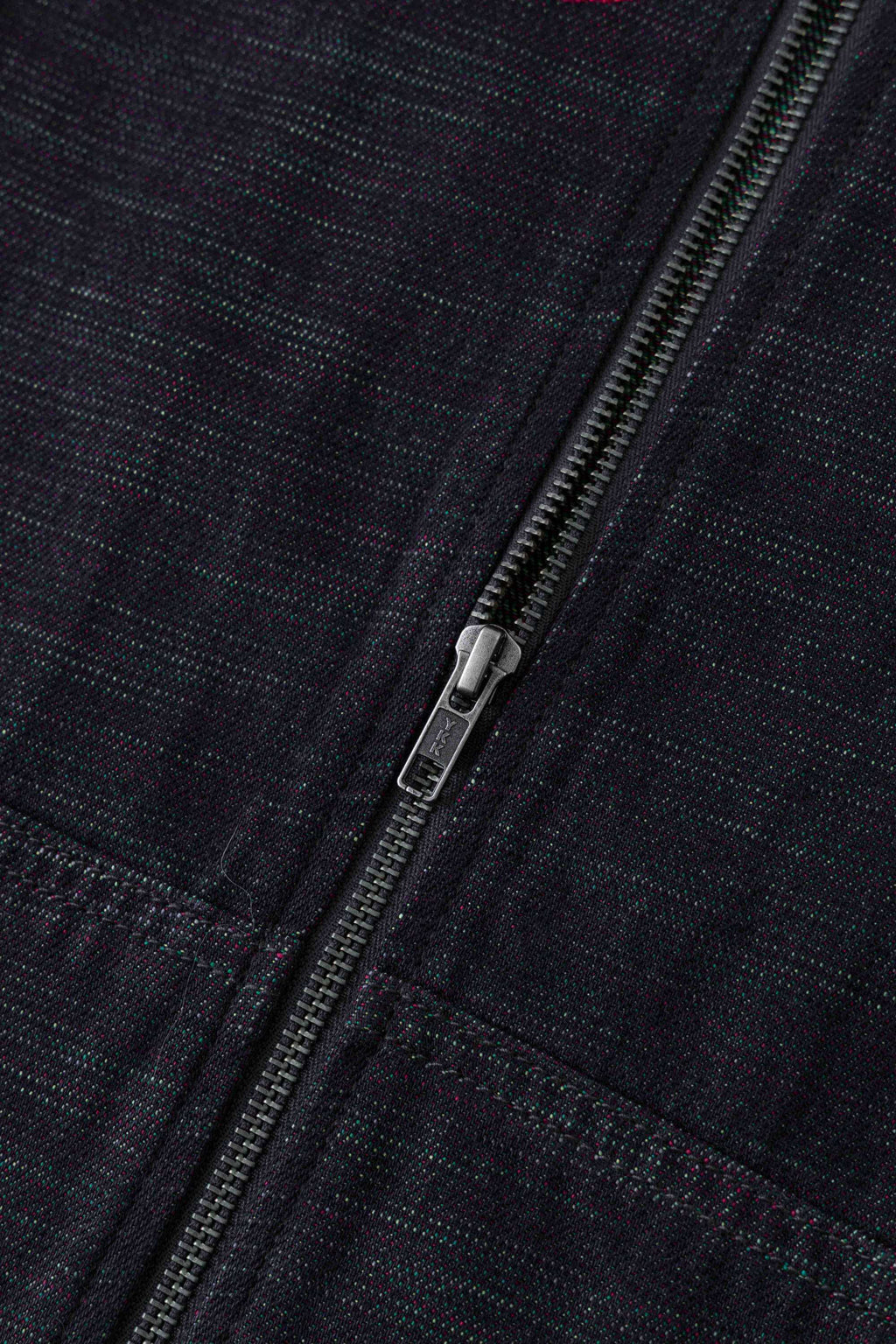 Starfff Embroidery Denim Zip Up Jacket